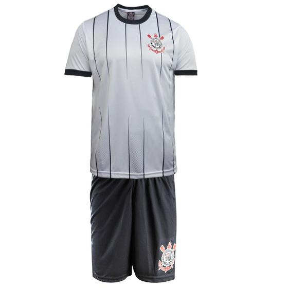 Conjunto Infantil Corinthians Dry Layer Camisa + Calção Menor preço em Conjunto Infantil Corinthians Dry Layer Camisa + Calção