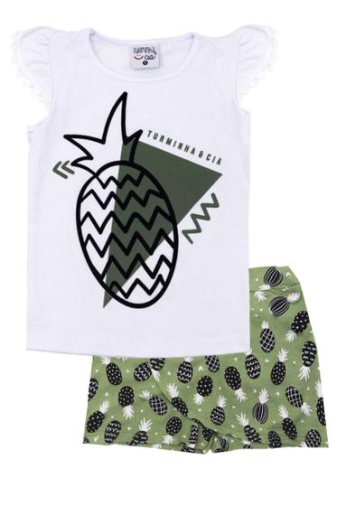 Imagem de Conjunto Infantil Cotton/Viscolycra Turminha &amp Cia 2083 Verde