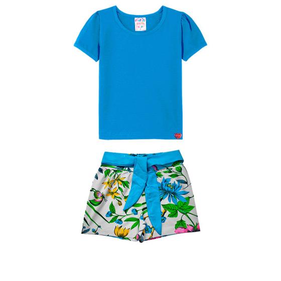 Imagem de Conjunto Infantil Criança Menina Short + Blusa Cigana 1 A 10