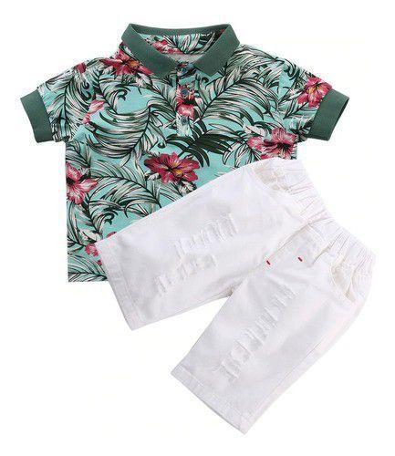 Imagem de Conjunto Infantil Criança Menino Havai Short+blusa Florida