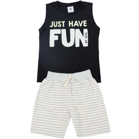 Imagem de Conjunto Infantil de Menino Fun Preto