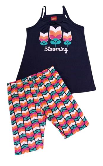 Imagem de Conjunto Infantil Feminino Alça + Bermuda Ciclista Kyly