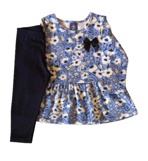 Imagem de Conjunto Infantil Feminino Blusa ML + Legging Pipa