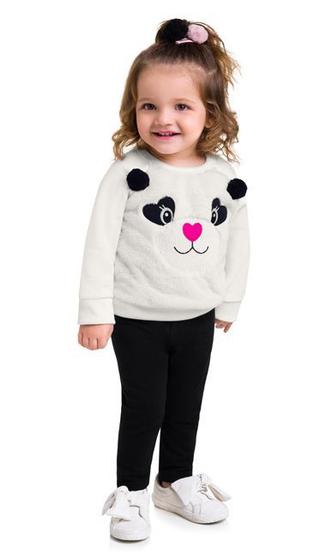 Imagem de Conjunto infantil feminino bordado peluciado kyly