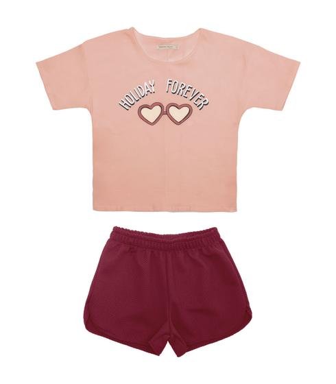 Imagem de Conjunto Infantil Feminino Holiday Trick Nick Rosa