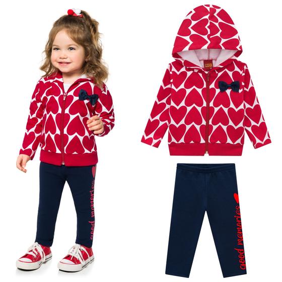 Imagem de Conjunto Infantil Feminino Jaqueta + Legging Kyly