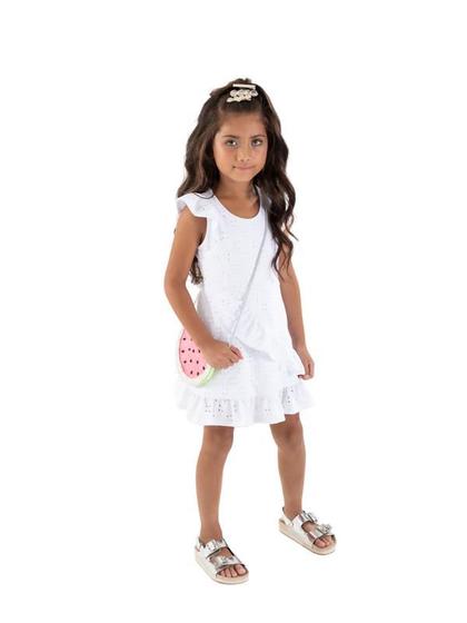 Imagem de Conjunto Infantil Feminino Saia Laise Festa Chic  7022