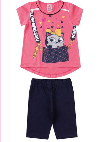 Imagem de Conjunto Infantil Feminino Sweet Girls - Lual Kids - Rosê/Marinho