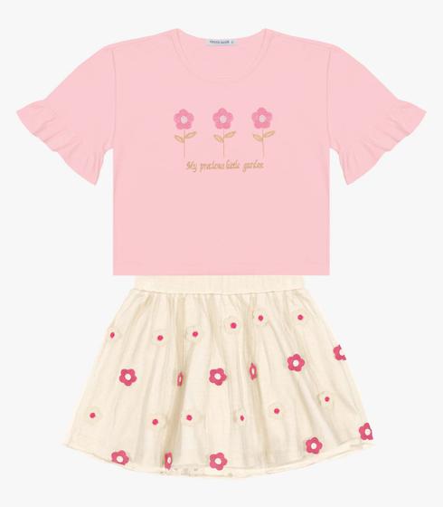 Imagem de Conjunto Infantil Feminino Trick Nick Bege