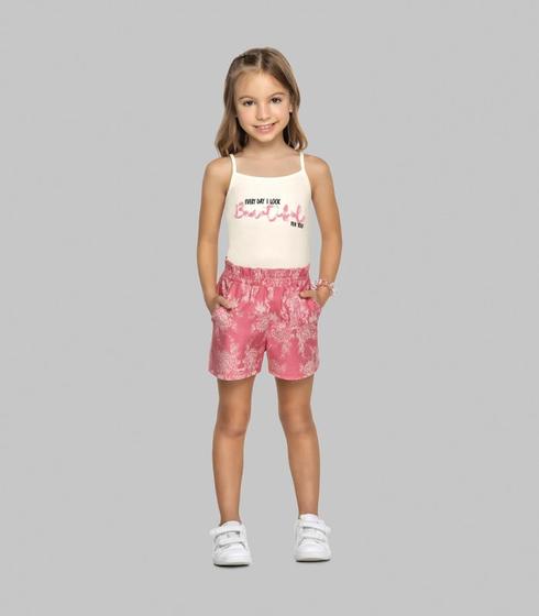 Imagem de Conjunto infantil feminino verão - shorts e blusinha