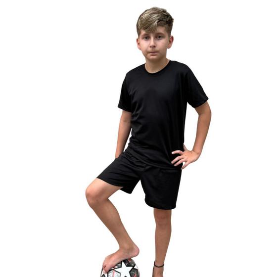Imagem de Conjunto Infantil Futebol Dry Fit Camisa e Shorts Juvenil 20-A