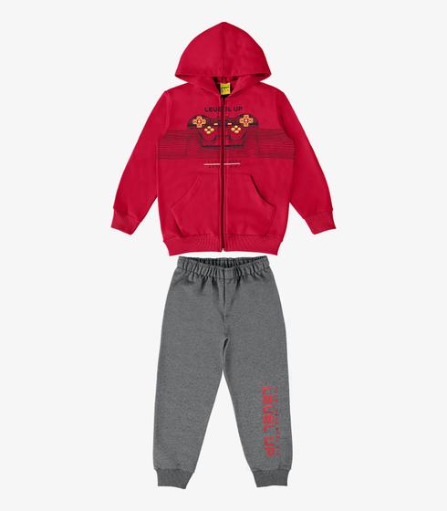 Imagem de Conjunto Infantil Jaqueta Com Calça Rovi Kids Vermelho