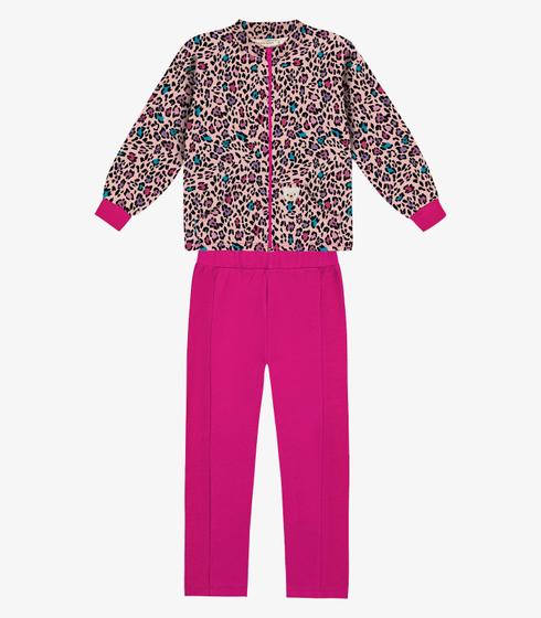 Imagem de Conjunto Infantil Jaqueta Com Legging Trick Nick Rosa