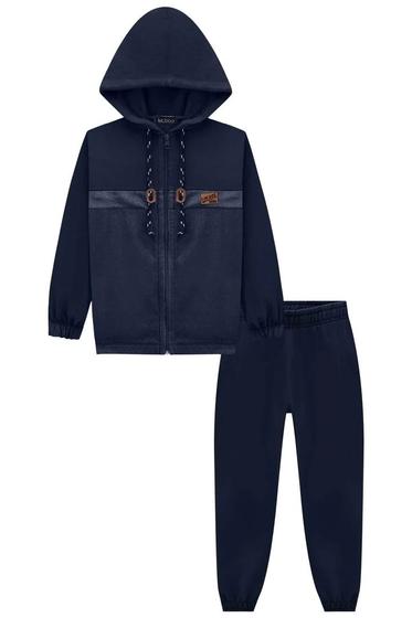 Imagem de Conjunto Infantil Jaqueta E Calça Jogger Em Moletom Com Pelúcia E Fleece Lucboo