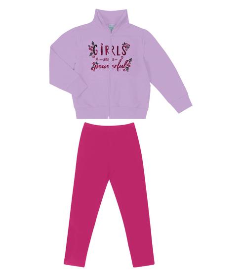 Imagem de Conjunto Infantil Jaqueta e Legging Girls Select Roxo