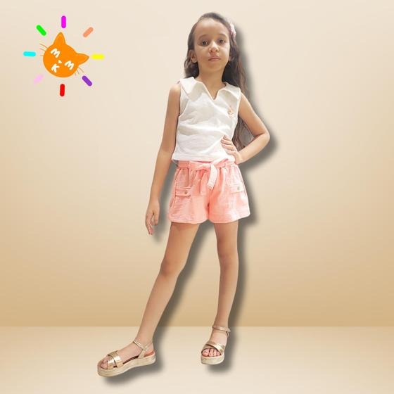 Imagem de Conjunto infantil kiki blusa cavada