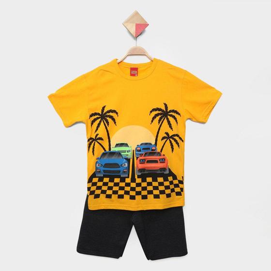 Imagem de Conjunto Infantil Kyly Carros Camiseta e Short Menino