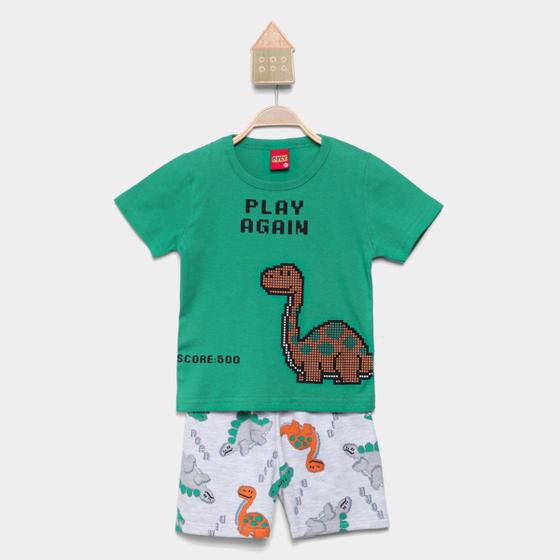 Imagem de Conjunto Infantil Kyly Play Again Dino Menino