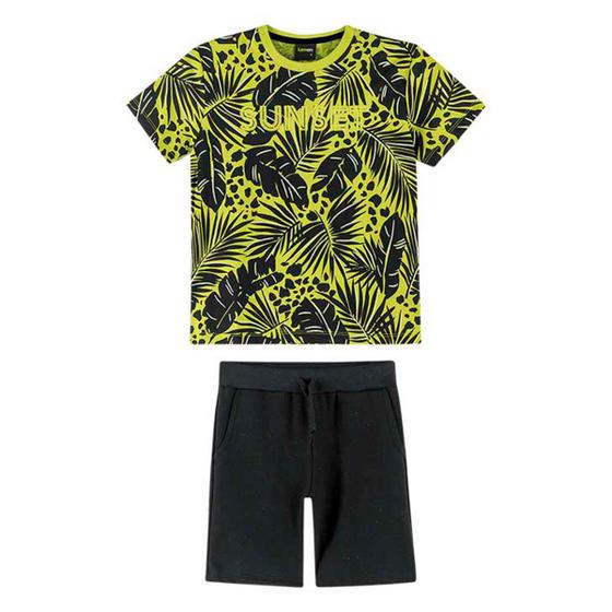 Imagem de Conjunto Infantil Lemon Neon Folhagem Masculino