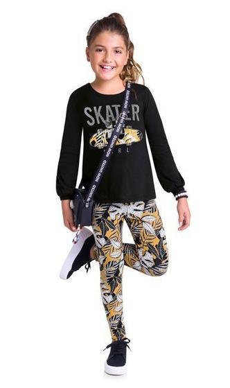 Imagem de Conjunto Infantil Manga Longa Feminino Kyly 207676