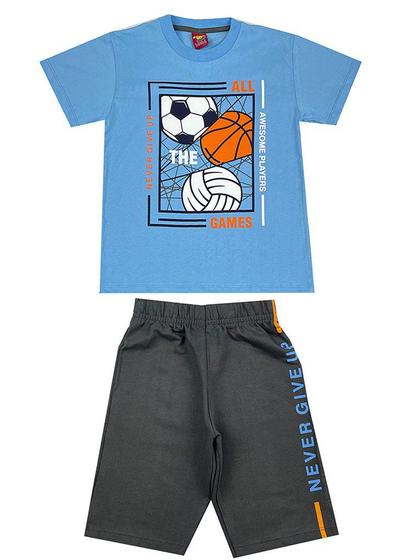 Imagem de Conjunto Infantil Masculino All Game - Lual Kids - Alasca/Grafite