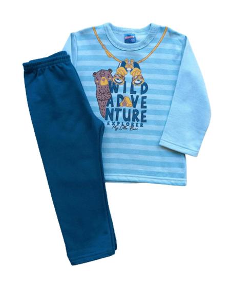 Imagem de Conjunto Infantil Masculino Blusão ML + Calça WRK