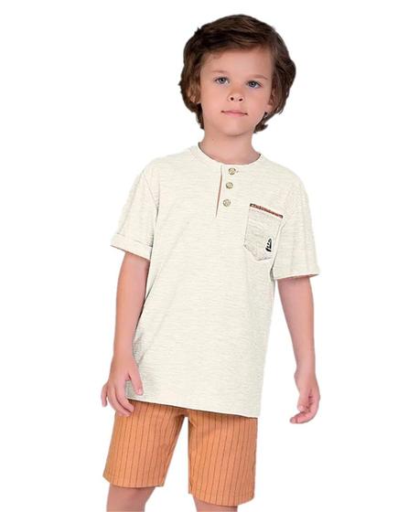 Imagem de Conjunto Infantil Masculino Camisa + Bermuda Milon 15109