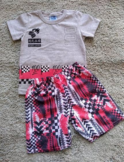 Imagem de Conjunto Infantil Masculino Camiseta + Bermuda Duduka