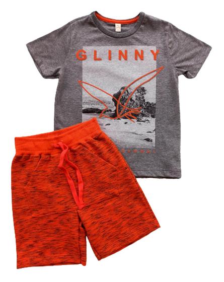 Imagem de Conjunto Infantil Masculino Camiseta + Bermuda Glinny