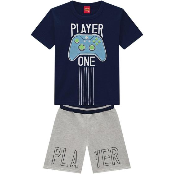 Imagem de Conjunto Infantil Masculino Camiseta + Bermuda Kyly