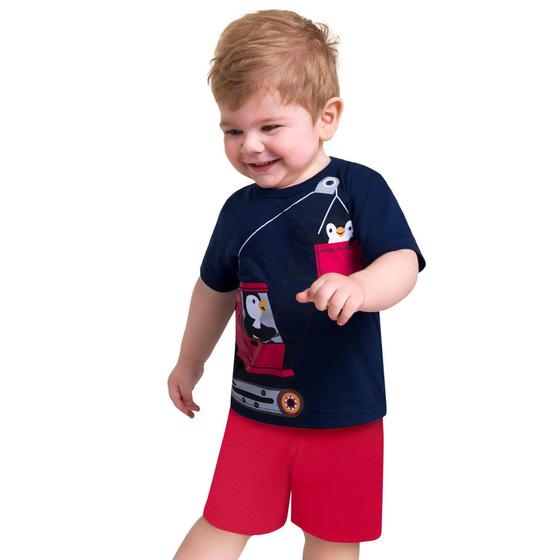 Imagem de Conjunto Infantil Masculino Camiseta + Bermuda Kyly