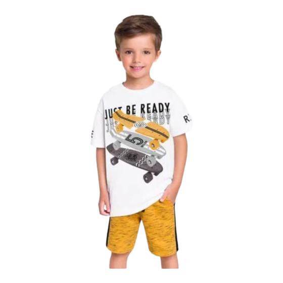 Imagem de Conjunto Infantil Masculino Camiseta + Bermuda Milon