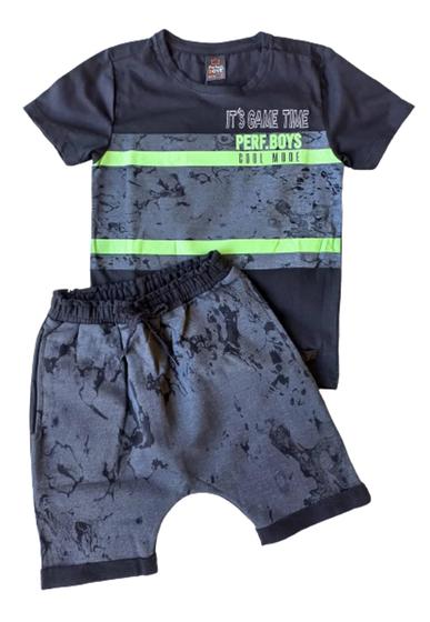 Imagem de Conjunto Infantil Masculino Camiseta + Bermuda Perfect Boys