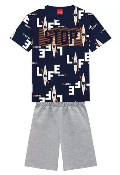 Imagem de Conjunto Infantil Masculino Camiseta com Bermuda 111618