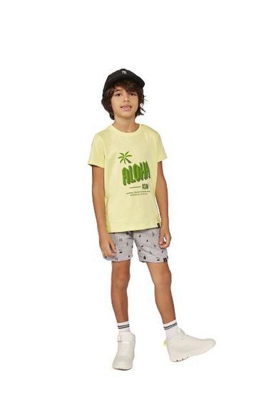 Imagem de Conjunto Infantil Masculino Curto Bermuda Moleton Ref 1913