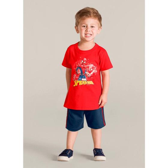 Imagem de Conjunto infantil masculino manga curta homem aranha ref:25615 1/3