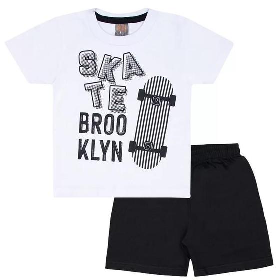 Imagem de Conjunto Infantil Masculino Menino 2 Peças: Camiseta + Bermuda