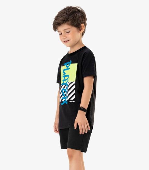 Imagem de Conjunto Infantil Masculino Player Rovi Kids Preto