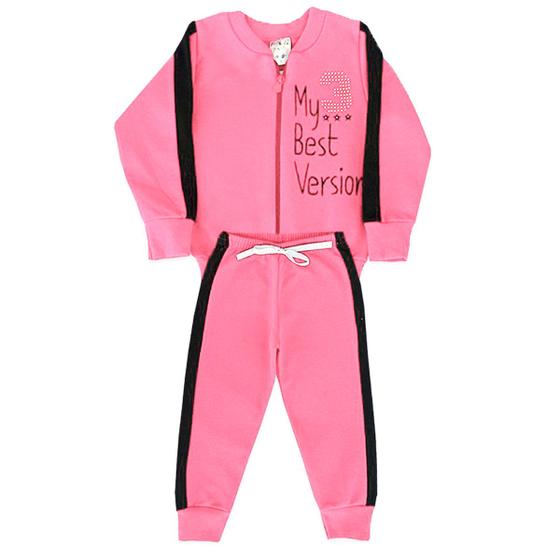 Imagem de Conjunto Infantil Menina Bebe Blus Jogger Moletom Mini Diva