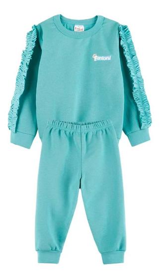 Imagem de Conjunto Infantil Menina Bebe Jogger Moletom Blusa Fru Fru