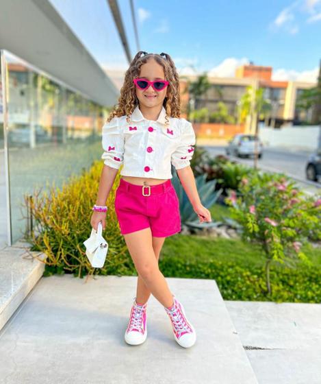 Imagem de Conjunto infantil menina blogueirinha 3 peças Princesa