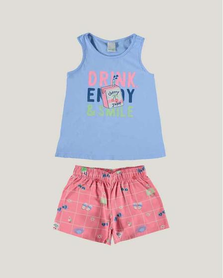 Imagem de Conjunto Infantil Menina Blusa Regata e Short Malwee 238