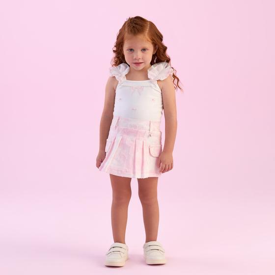 Imagem de Conjunto Infantil Menina Blusa/Saia Tie-Dye Petit Cherie