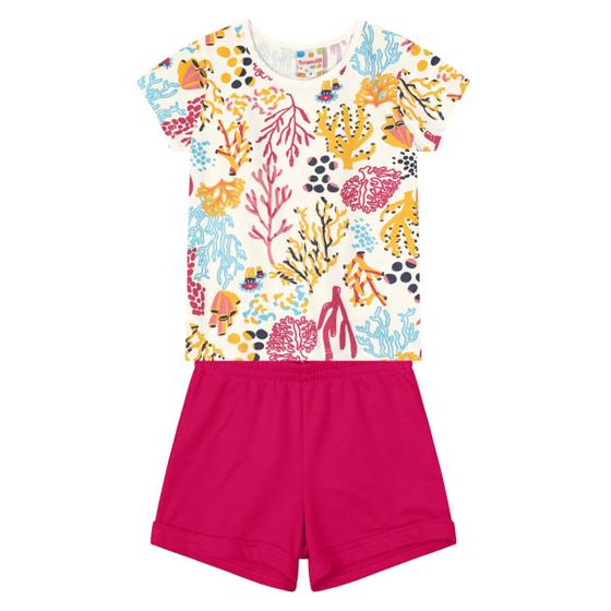 Imagem de Conjunto infantil menina com blusa estampada Brandili