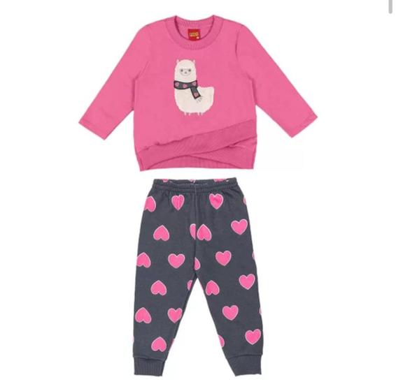 Imagem de Conjunto Infantil Menina Inverno Casaco e Calça Kyly