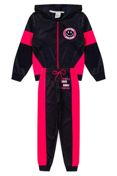 Imagem de Conjunto Infantil Menina Inverno Esportivo NBA - Smile - Azul Marinho