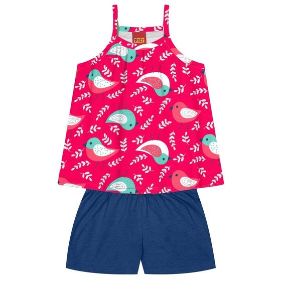 Imagem de Conjunto Infantil Menina Verão Blusa e Short Kyly 1000229