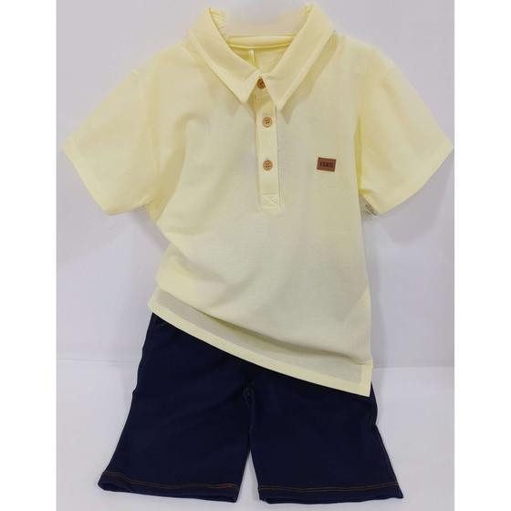 Imagem de Conjunto Infantil Menino Blusa Polo + Bermuda / Shorts 7471