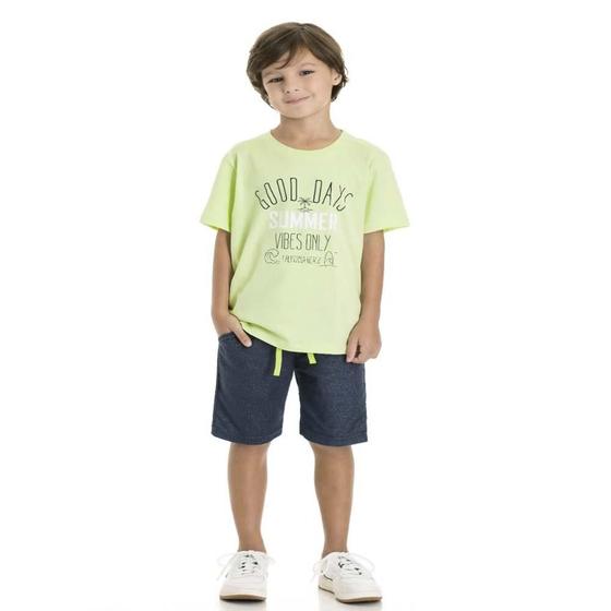 Imagem de Conjunto Infantil Menino Camiseta Bermuda Summer TMX