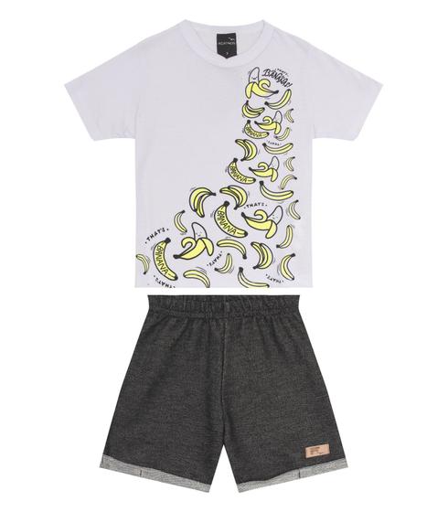 Imagem de Conjunto Infantil Menino Com Camiseta Agathos Branco